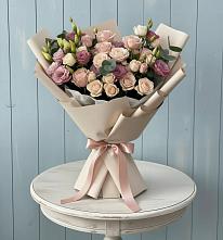 Букет цветов из:  Розы и Лизиантусы #REPLACE_PRED# Миллерово