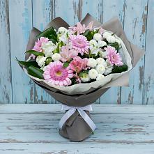Букет цветов из:  Герберы, Альстромерии и Хризантемы #REPLACE_PRED# Миллерово