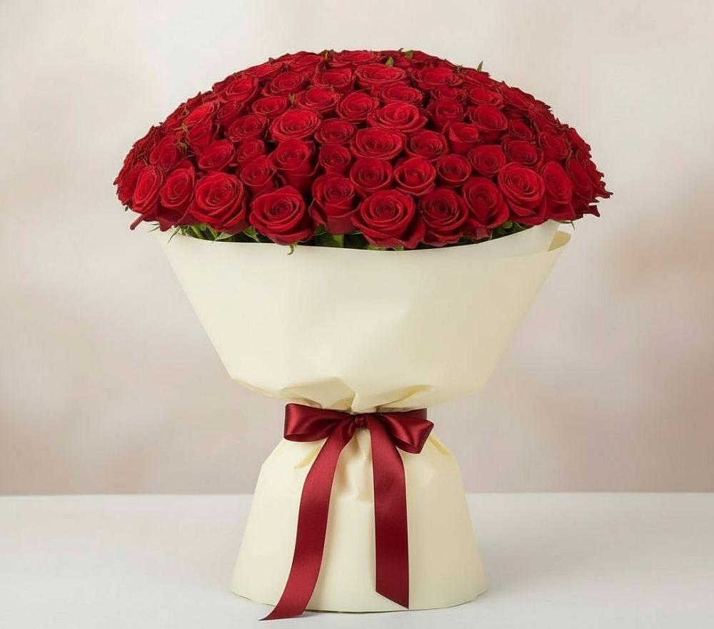 Букет 101 Красная роза Милано в Миллерово