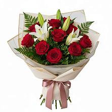 Букет цветов из:  Лилии и Розы #REPLACE_PRED# Миллерово