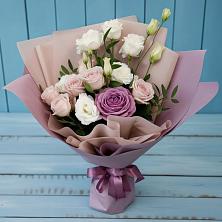 Букет цветов из:  Розы и Лизиантусы в Миллерово