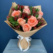 Букет цветов из:  Розы и Альстромерии в Миллерово
