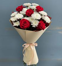 Букет цветов из:  Розы и Хризантемы в Миллерово