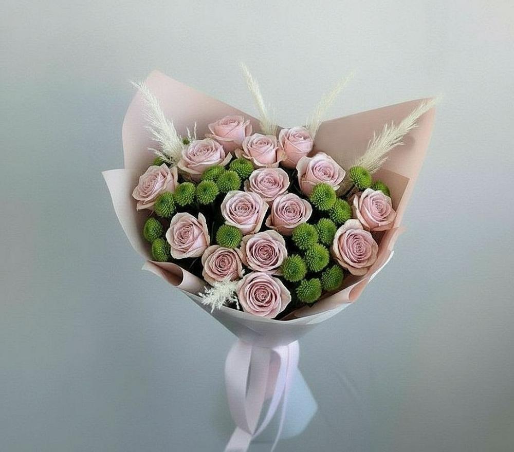 Букет цветов из: Розы и Хризантемы в Миллерово