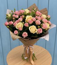 Букет цветов из:  Розы в Миллерово