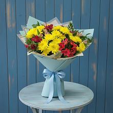 Букет цветов из:  Альстромерии и Хризантемы в Миллерово