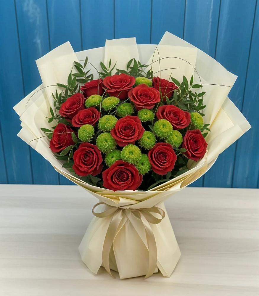 Букет цветов из: Розы и Хризантемы в Миллерово