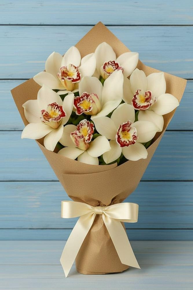 Букет цветов из: Орхидеи и Розы в Миллерово